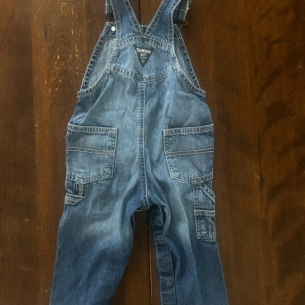 Kids vintage cotton OshKosh Bgosh denim overalls size‎ 24 months